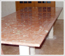 Table with detailed stands